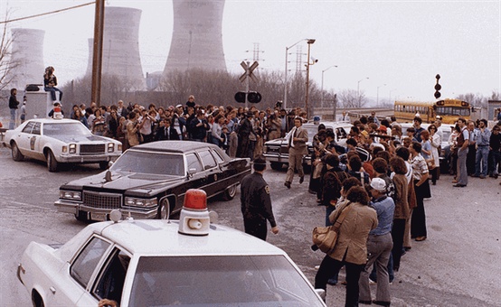 Photo:  March 28 the worst nuclear power accident in the U.S. history begins when a pressure valve in the Unit